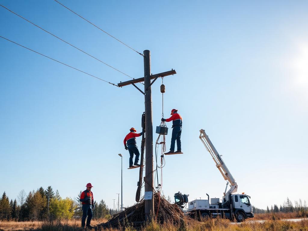 Sähkölinjojen ja muuntajapuistojen purku